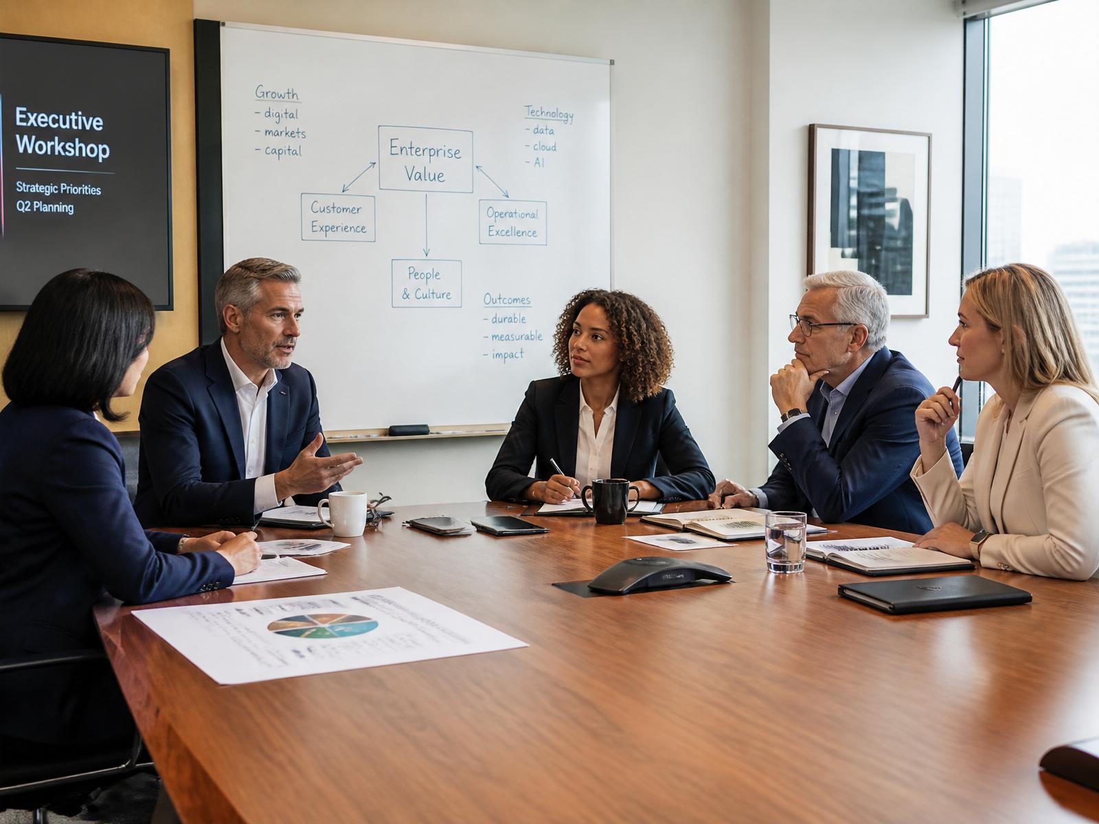 Executive workshop in session